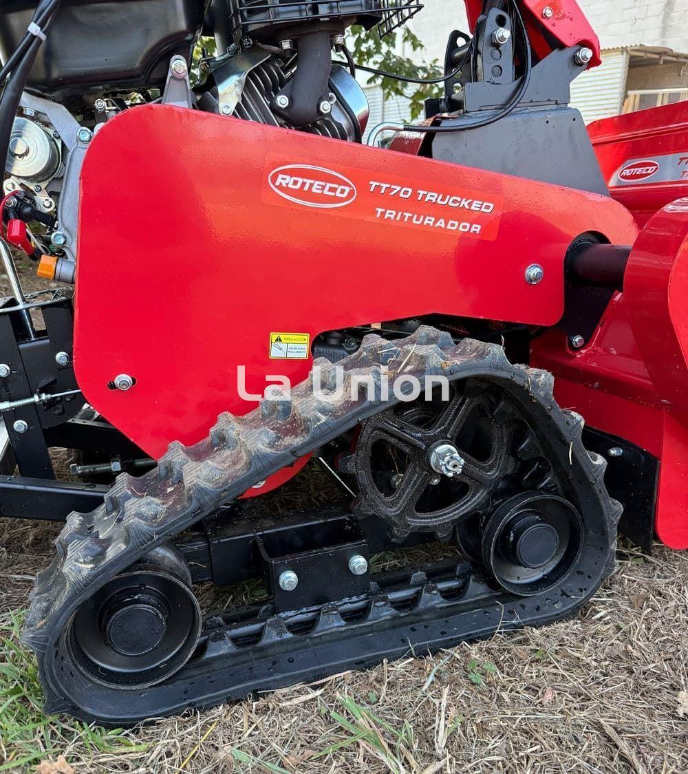 DESBROZADORA MARTILLOS ROTECO TT70 CON ORUGAS arranque electrico plataforma - Imagen 6