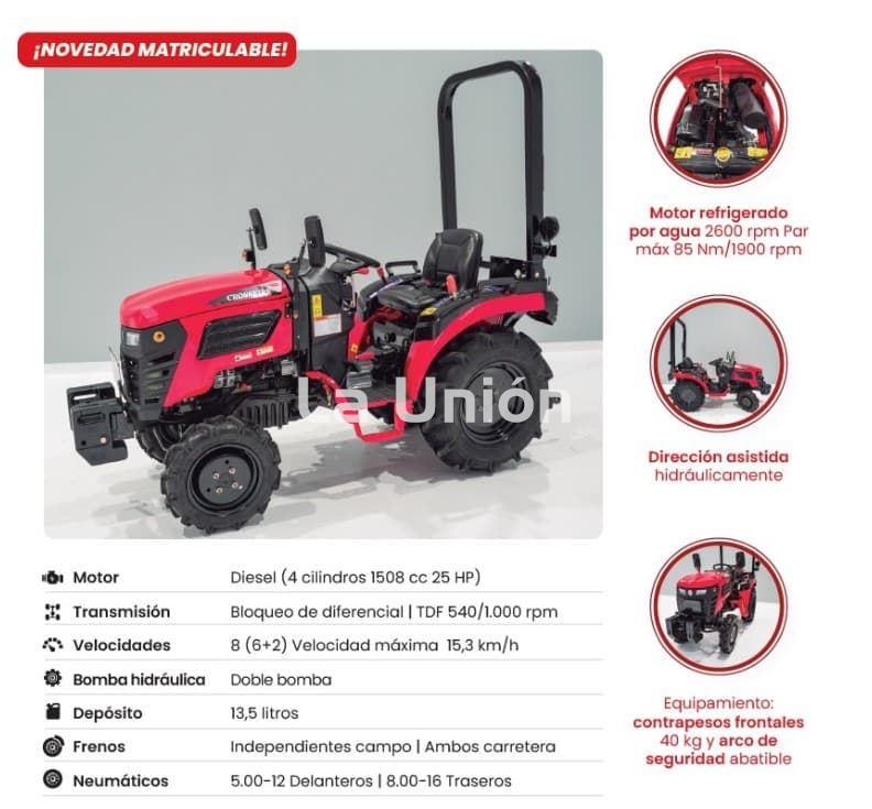 TRACTOR AGRICOLA ROECO CROSSFIRE MATRICULABLE (1508cc 25HP) - Imagen 1