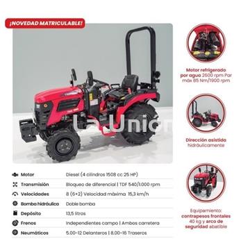 TRACTOR AGRICOLA ROECO CROSSFIRE MATRICULABLE (1508cc 25HP) - Imagen 1