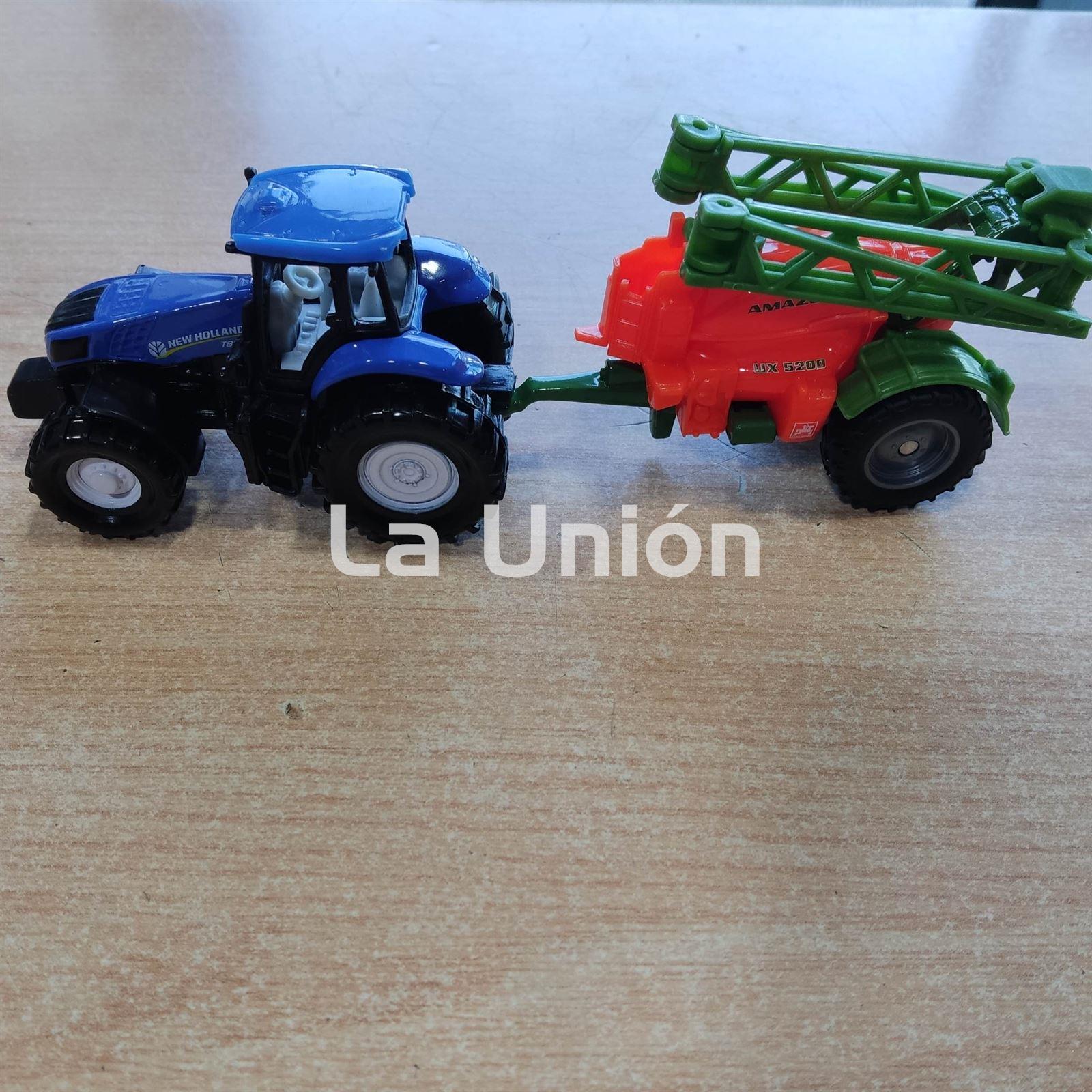 Tractor new Holland con remolque jueguete - Imagen 2