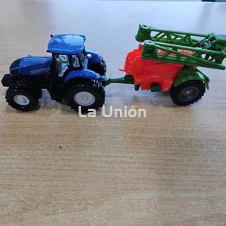 Tractor new Holland con remolque jueguete - Imagen 2